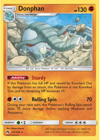 Donphan #112/214 — Lost Thunder