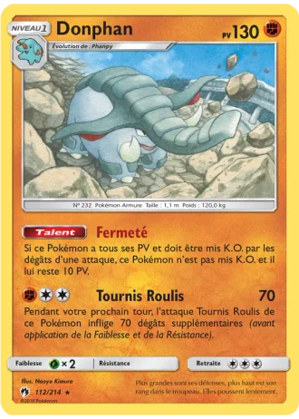 Donphan #112/214 — Tonnerre Perdu