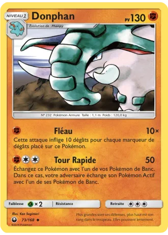 Donphan #73/168 — Tempête Céleste