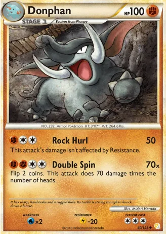 Donphan (League Crosshatch September 2010) #40 — HeartGold SoulSilver
