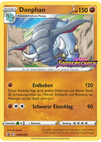 Donphan SWSH067 — Schwert & Schild Promos
