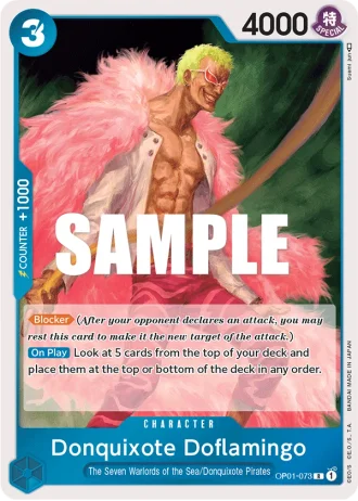 Donquixote Doflamingo (OP01-073) — Romance Dawn (OP01)
