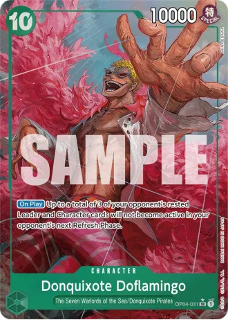 Donquixote Doflamingo (OP04-031) (Alternative Art) — One Piece The Best (PRB01)