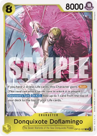 Donquixote Doflamingo (OP12-107) — Legacy of the Master (OP12)