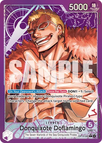 Donquixote Doflamingo (OP14-060) (Alternative Art) — The Azure Sea's Seven (OP14-EB04)
