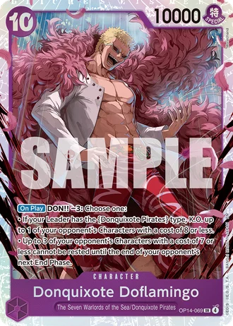 Donquixote Doflamingo (OP14-069) — The Azure Sea's Seven (OP14-EB04)