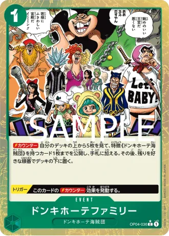 Donquixote Family (OP04-036) (Full Art) — ONE PIECE CARD THE BEST (PRB01)