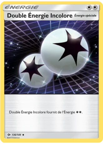 Double Énergie Incolore #136/149 — Soleil et Lune