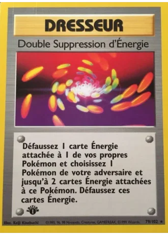 Double Suppression d'Énergie (première édition) #79/102 — Set de Base (1ère Édition)