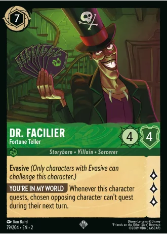 Dr. Facilier - Fortune Teller #79/204 — Rise of the Floodborn