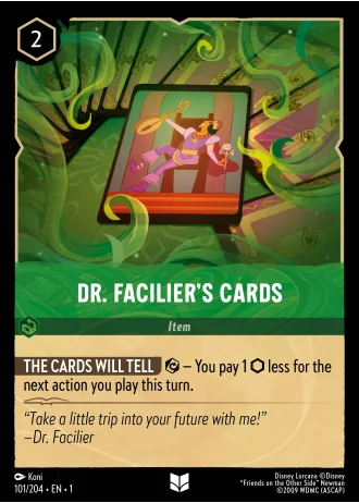 Dr. Facilier's Cards #101/204 — The First Chapter