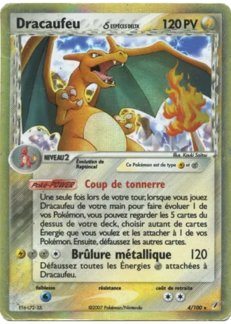 Dracaufeu #4/100 — EX Gardiens de Cristal
