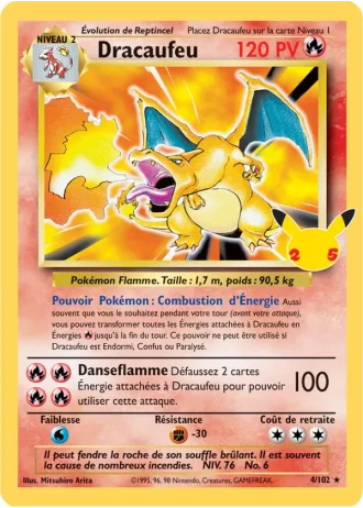 Dracaufeu #4/102 — Collection Classique (Célébrations)