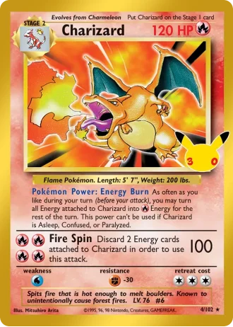 Dracaufeu #4/102 — Collection Classique (30e Anniversaire)