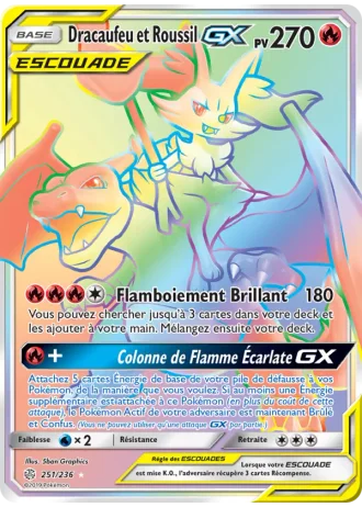 Dracaufeu et Roussil GX #251/236 — Éclipse Cosmique