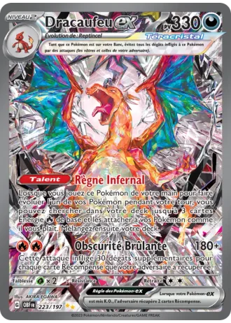 Dracaufeu ex #223/197 — Flammes Obsidiennes