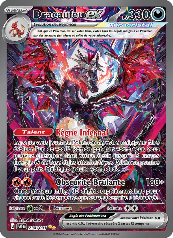 Dracaufeu ex #234 — Destinées de Paldea