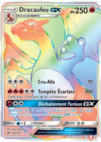 Dracaufeu GX #150/147 — Ombres Ardentes