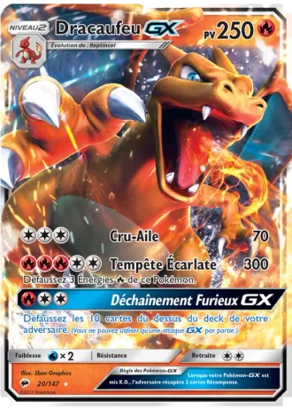 Dracaufeu GX #20/147 — Ombres Ardentes