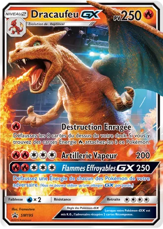 Dracaufeu GX SM195 — Soleil & Lune Promos