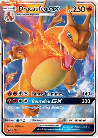 Dracaufeu GX SM211 — Soleil & Lune Promos
