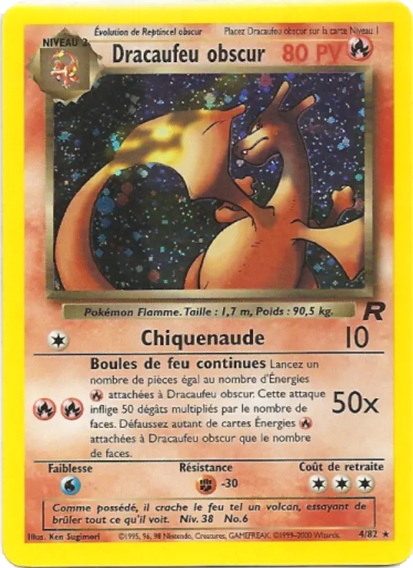 Dracaufeu obscur (première édition) #4 — Team Rocket (1ère Édition)