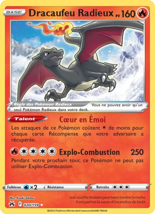 Dracaufeu Radieux #020 — Zénith Suprême