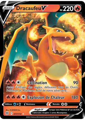 Dracaufeu V #017/172 — Stars Étincelantes
