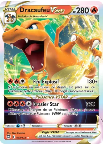 Dracaufeu VSTAR #018/172 — Stars Étincelantes