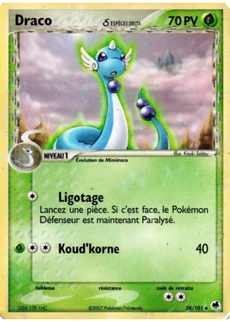 Draco #28/101 — EX Île des Dragons