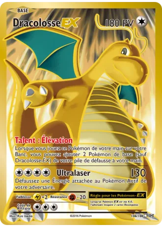 Dracolosse EX #106/108 — Évolutions