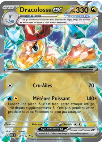 Dracolosse ex #159/197 — Flammes Obsidiennes