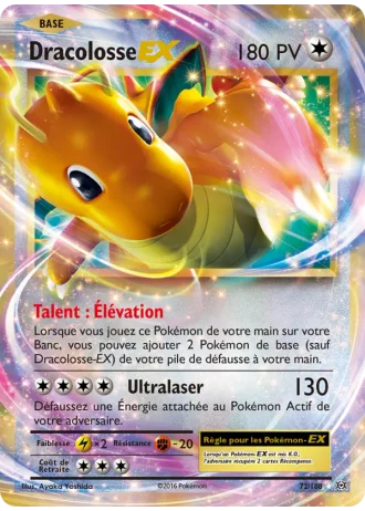Dracolosse EX #72/108 — Évolutions