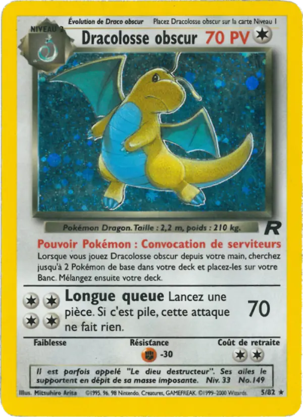 Dracolosse obscur (première édition) #5 — Team Rocket (1ère Édition)