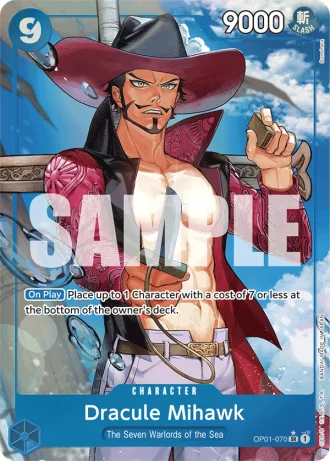 Dracule Mihawk (OP01-070) (Alternative Art) — One Piece The Best (PRB01)