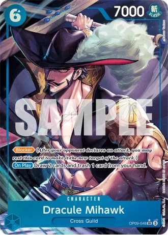 Dracule Mihawk (OP09-048) (Alternative Art) — Emperors in the New World (OP09)