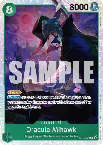 Dracule Mihawk (OP12-030) — Legacy of the Master (OP12)