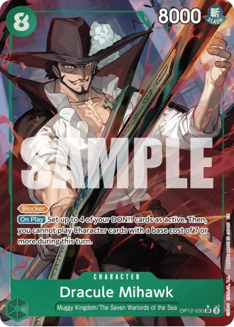 Dracule Mihawk (OP12-030) (Alternative Art) — Legacy of the Master (OP12)