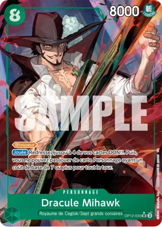 Dracule Mihawk (OP12-030) (Alternative Art) — l'Héritage du Maître (OP12)