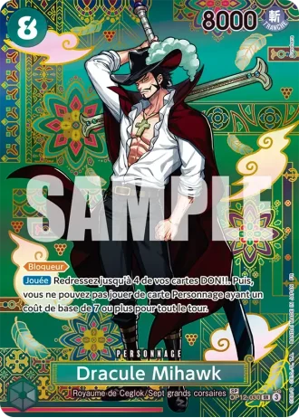 Dracule Mihawk (OP12-030) (Manga Rare) — Les Sept de la Mer d'Azur (OP14-EB04)