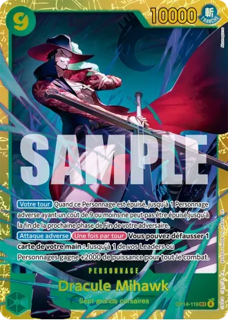 Dracule Mihawk (OP14-119) — Les Sept de la Mer d'Azur (OP14-EB04)