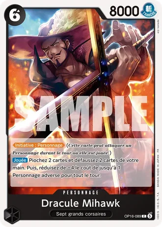Dracule Mihawk (OP16-089) — L'Heure de la Bataille Décisive (OP16)