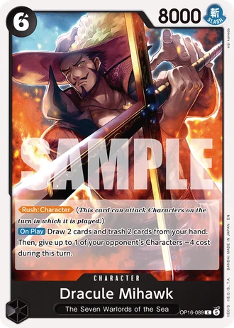Dracule Mihawk (OP16-089) — The Time of Battle (OP16)
