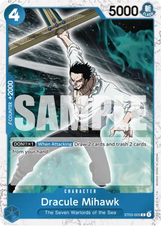 Dracule Mihawk (ST03-005) (Jolly Roger Foil) — One Piece The Best (PRB01)