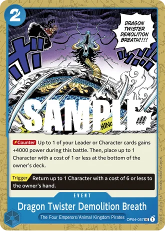 Dragon Twister Demolition Breath (OP04-057) — Kingdoms of Intrigue (OP04)