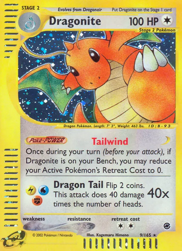 Dragonite #9 — Expedition Base Set