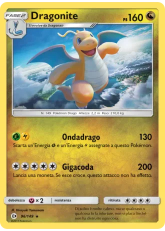 Dragonite #96/149 — Sole e Luna