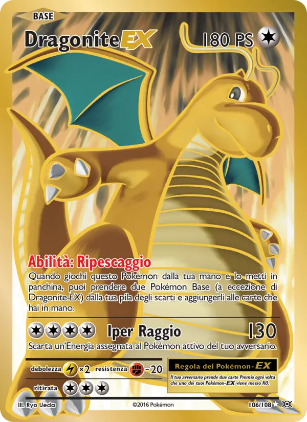 Dragonite EX #106 — Evoluzioni