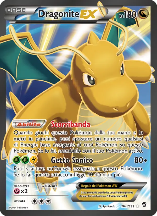 Dragonite EX #108 — Colpi Furiosi