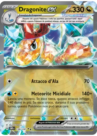 Dragonite ex #159 — Ossidiana Infuocata
